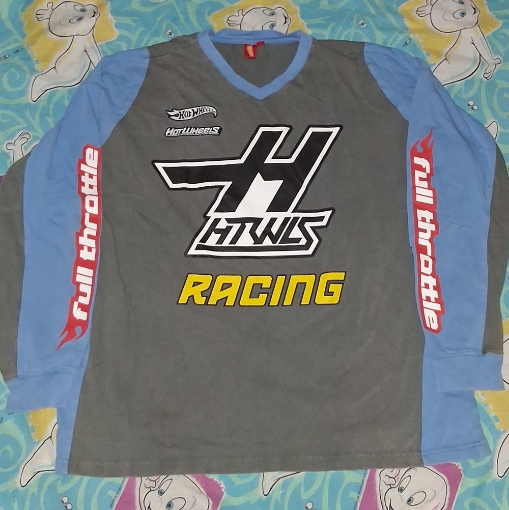 Hot Wheels Long Sleeve Cotton Racing Jersey Mattel